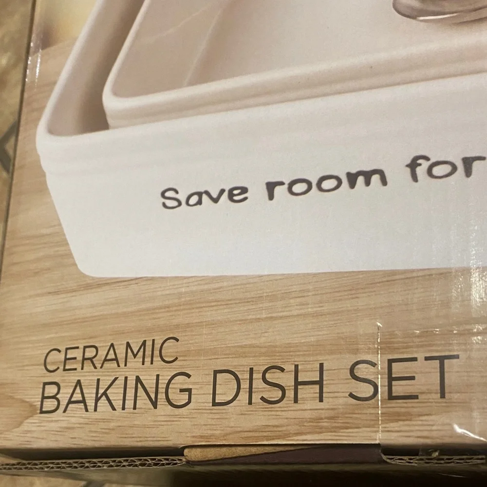 Parini Ceramic Baking Dish Set NIB Kitchen Bakeware Casserole Cake Pans